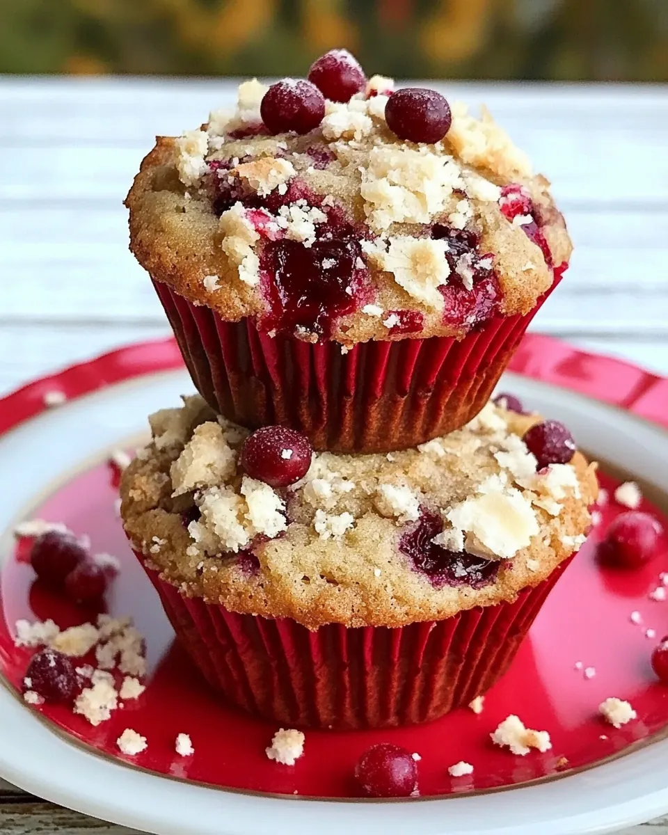 Cranberry Cheesecake Muffins