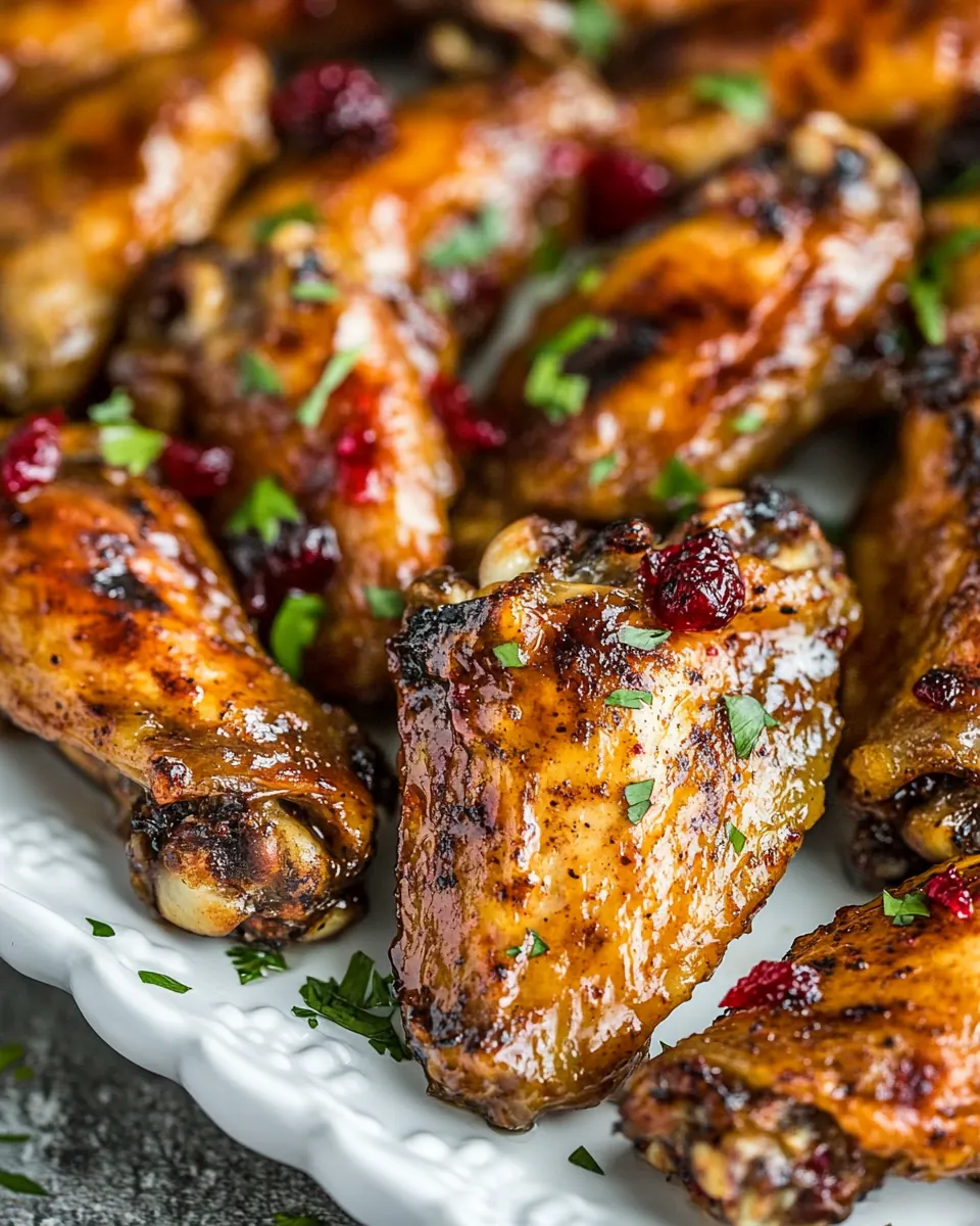 Cranberry Chicken Wings