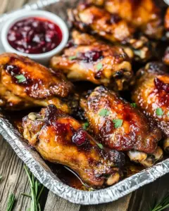Cranberry Chicken Wings