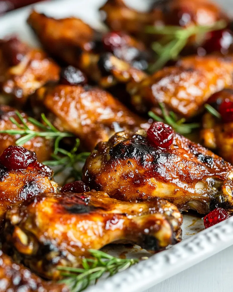 Cranberry Chicken Wings