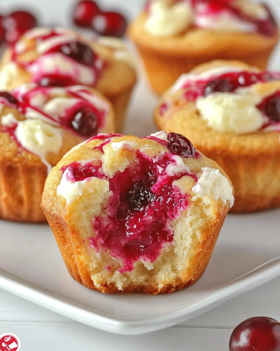 Cranberry Cream Cheese Muffins
