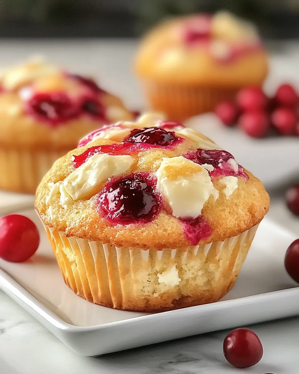 Cranberry Cream Cheese Muffins