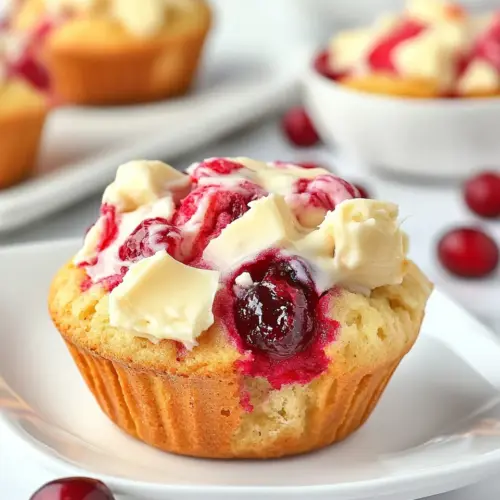 Cranberry Cream Cheese Muffins