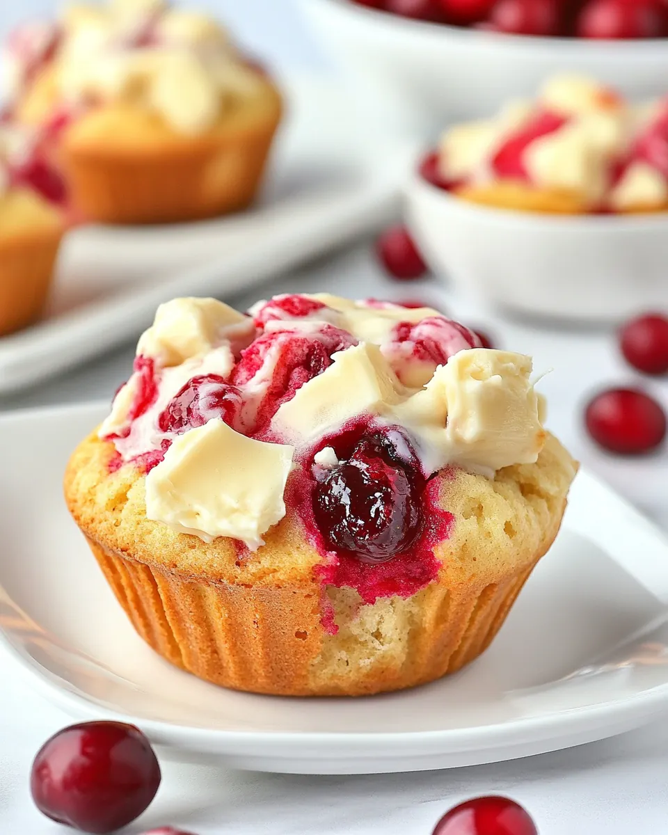 Cranberry Cream Cheese Muffins