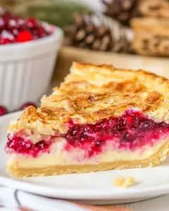 Cranberry Custard Pie