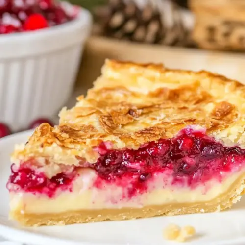 Cranberry Custard Pie