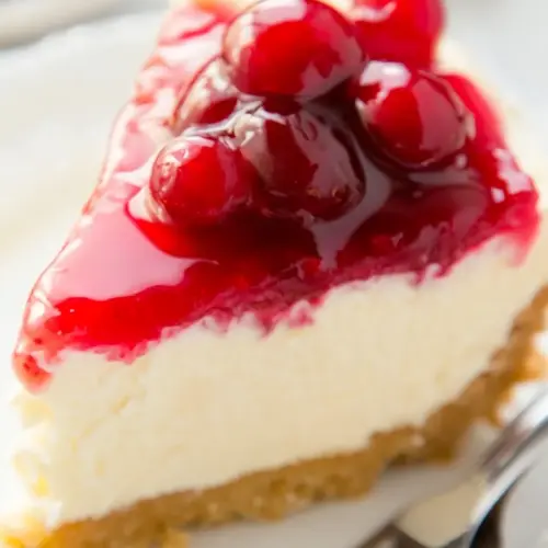 Cranberry Eggnog Cheesecake
