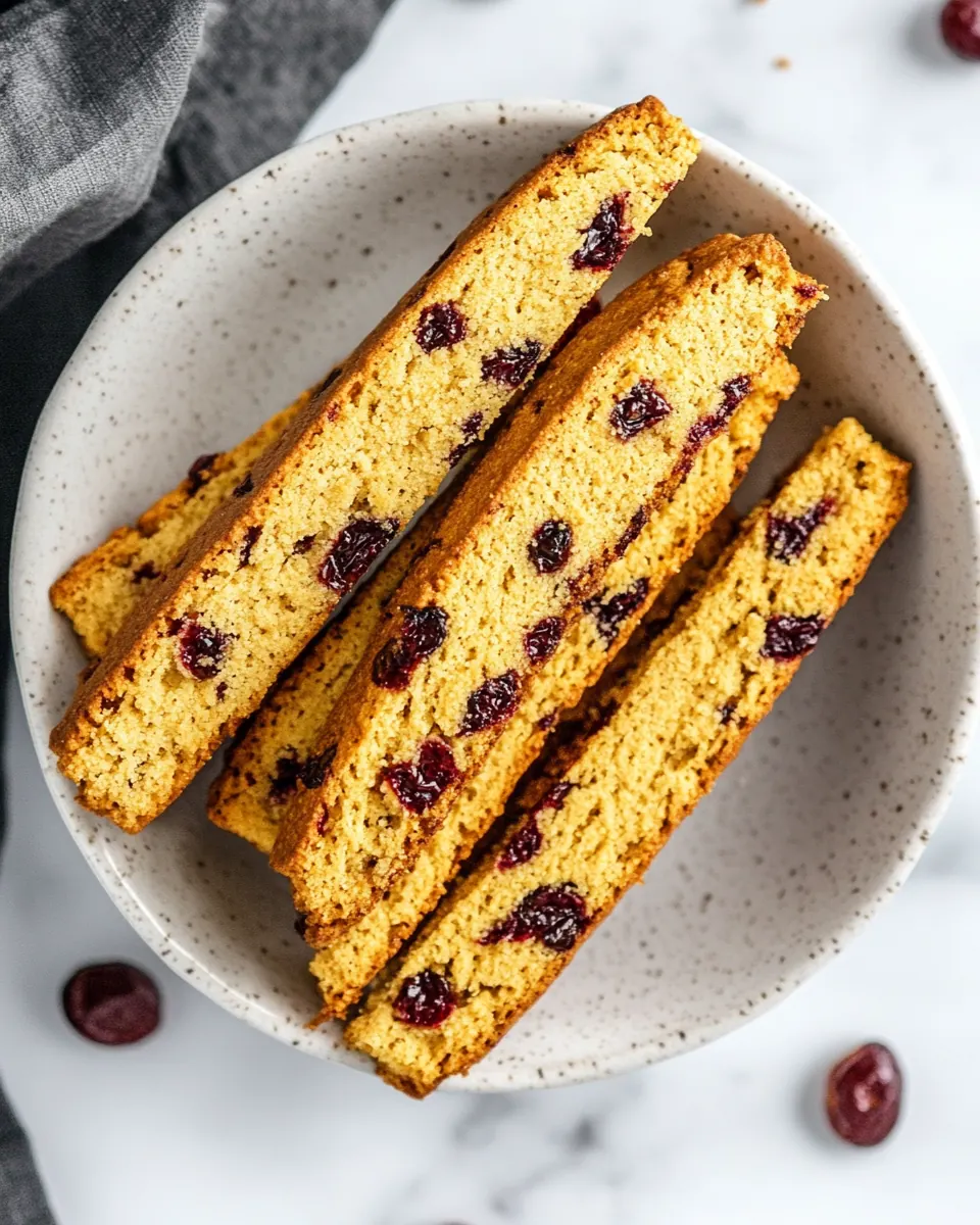 Cranberry Orange Biscotti