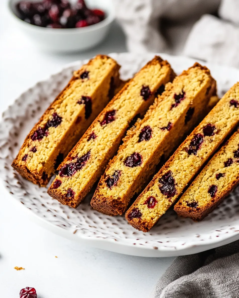 Cranberry Orange Biscotti