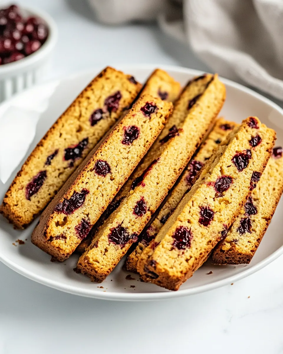 Cranberry Orange Biscotti