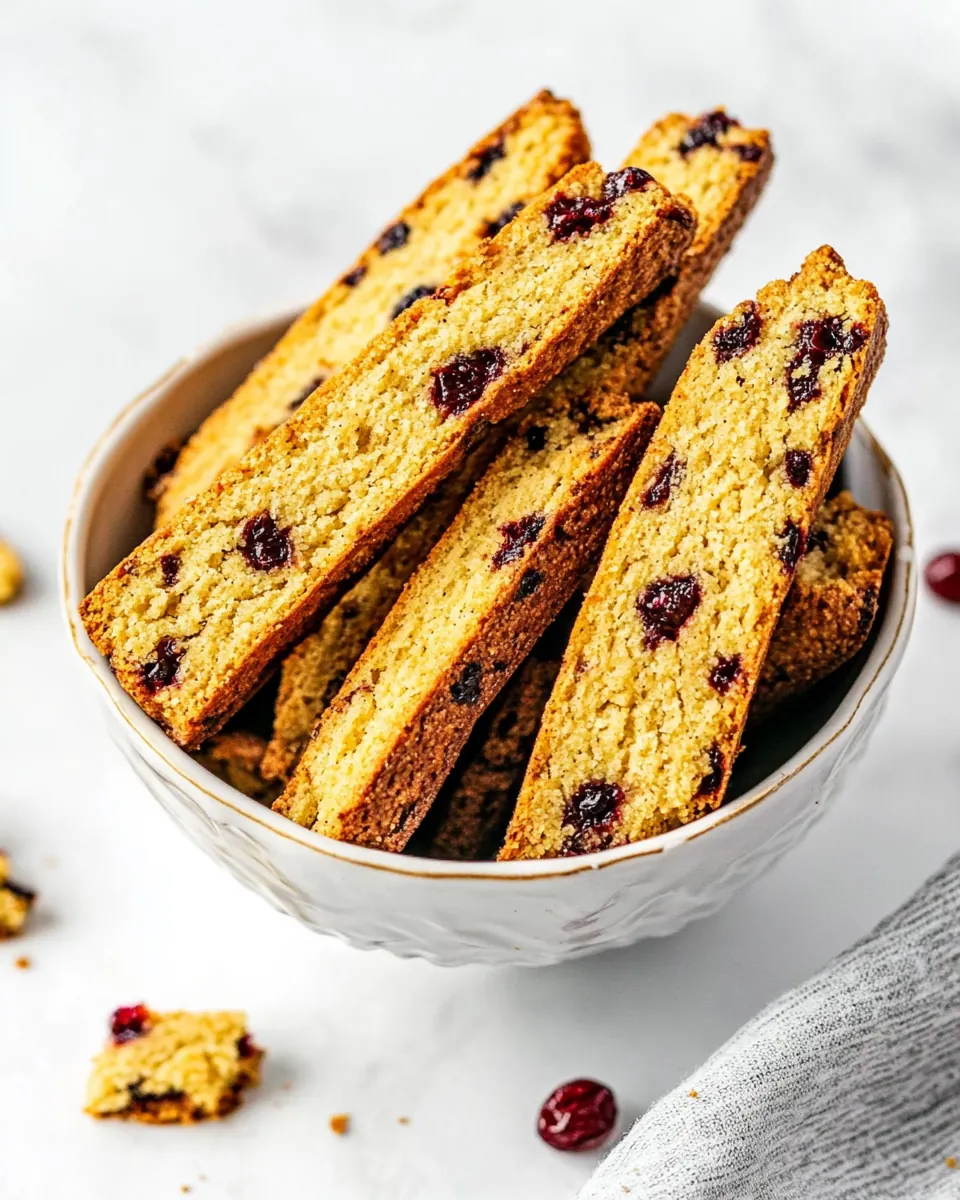 Cranberry Orange Biscotti