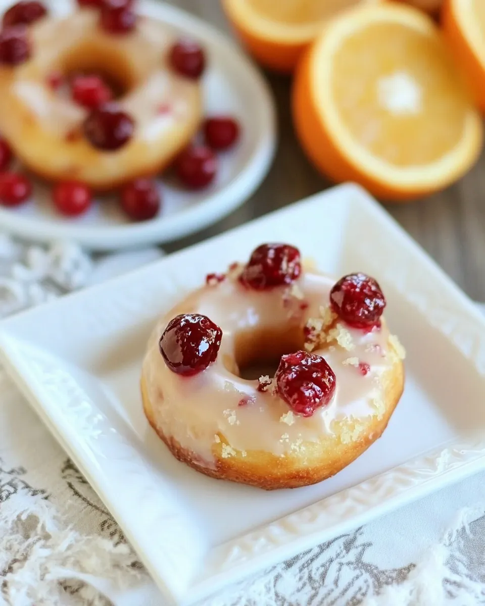 Cranberry Orange Donuts