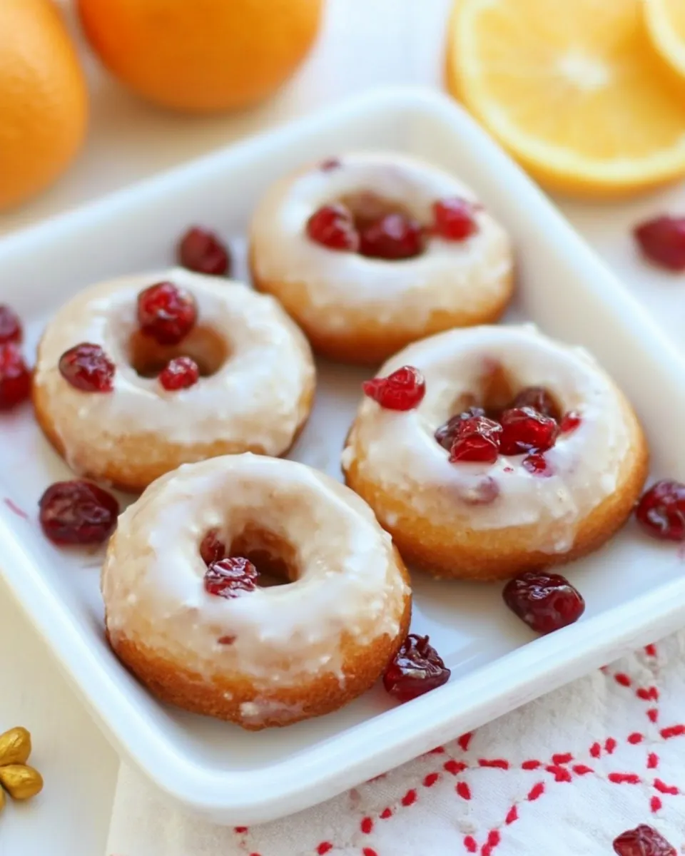 Cranberry Orange Donuts