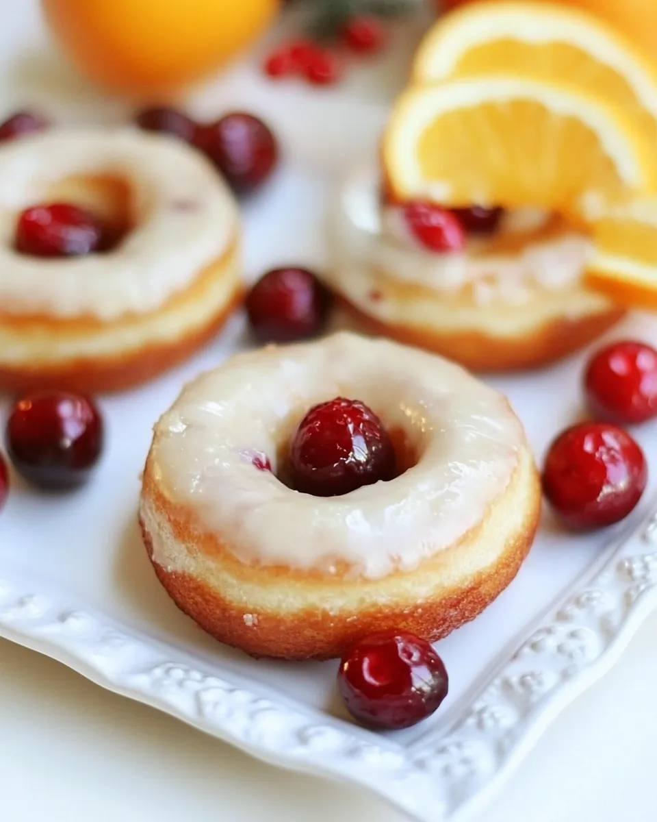 Cranberry Orange Donuts