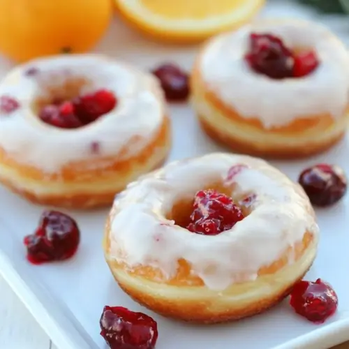 Cranberry Orange Donuts