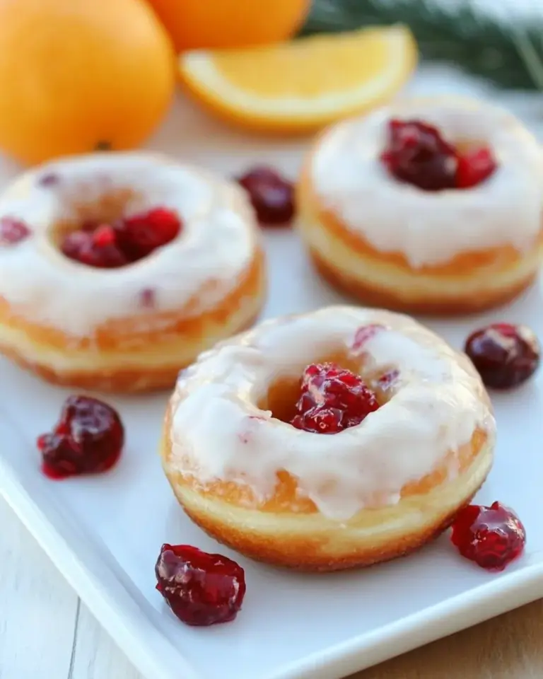 Cranberry Orange Donuts