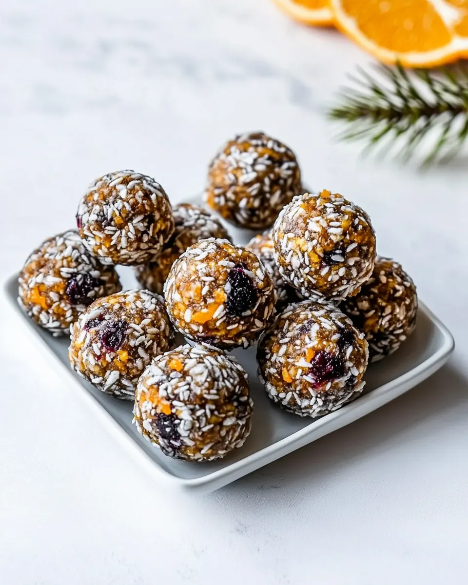 Cranberry Orange Protein Balls