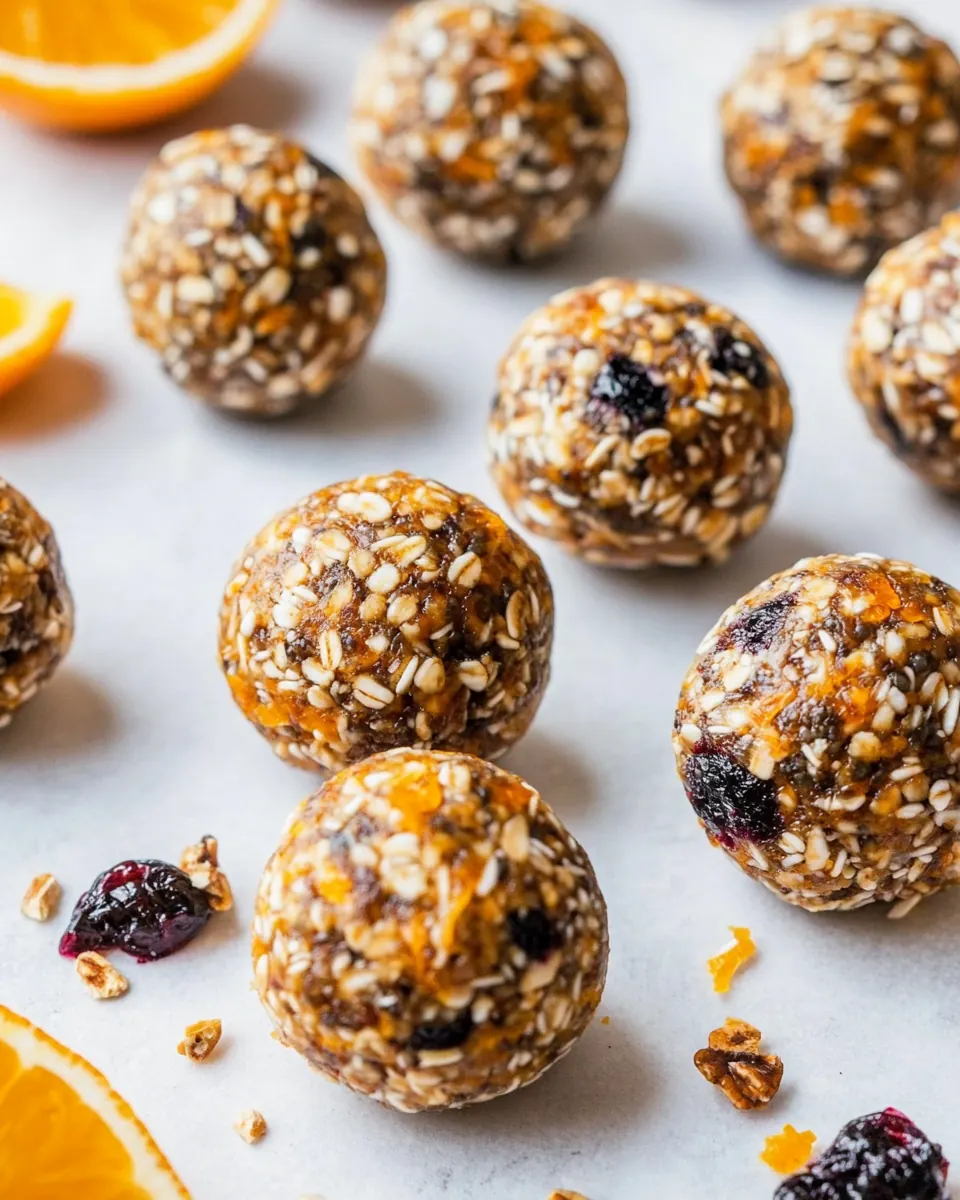 Cranberry Orange Protein Balls