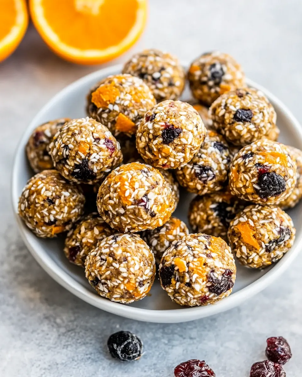 Cranberry Orange Protein Balls