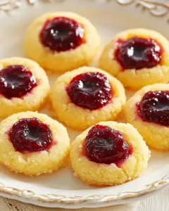 Cranberry Thumbprint Cookies