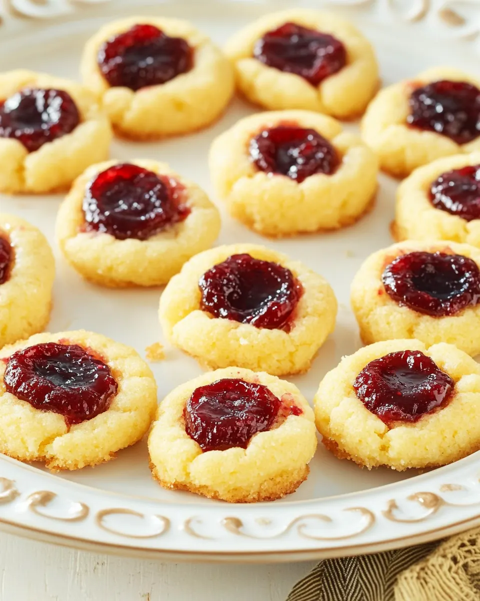 Cranberry Thumbprint Cookies