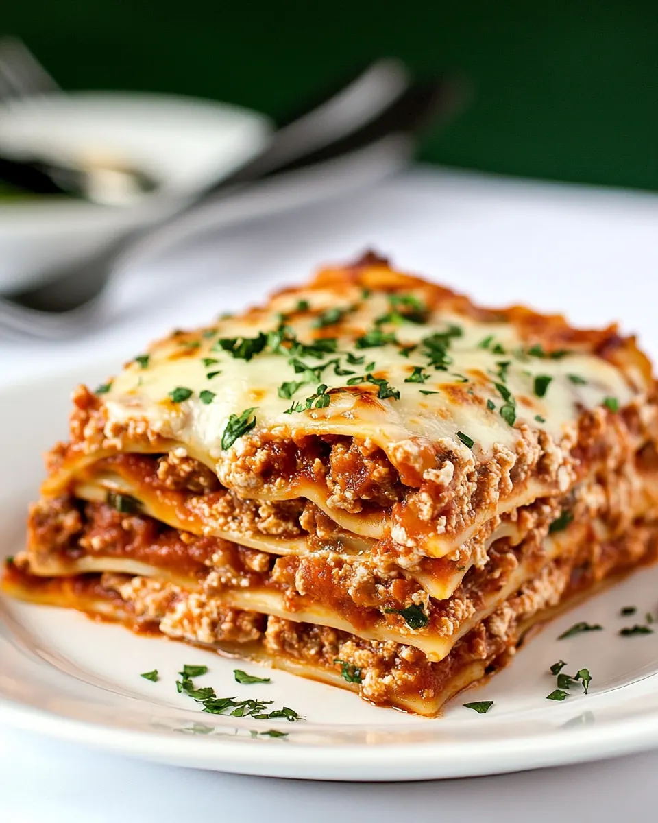 Cream Cheese Lasagna with Sausage