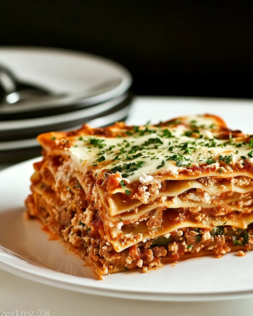 Cream Cheese Lasagna with Sausage