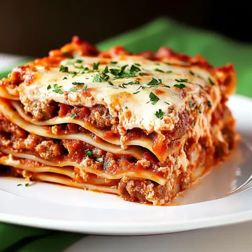 Cream Cheese Lasagna with Sausage