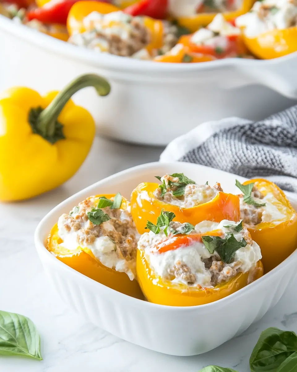 Cream Cheese Stuffed Mini Peppers