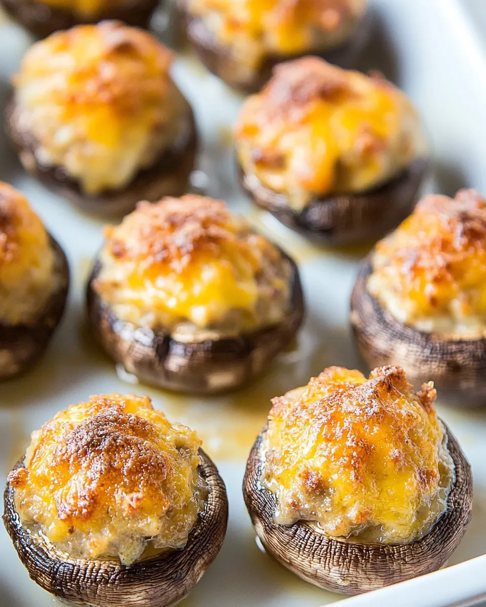 Cream Cheese Stuffed Mushrooms