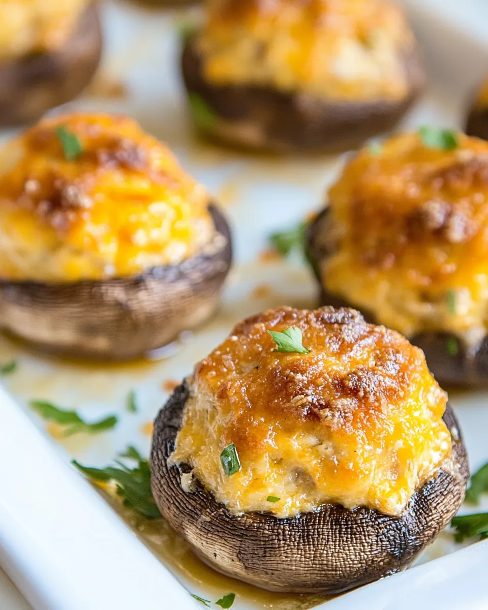 Cream Cheese Stuffed Mushrooms