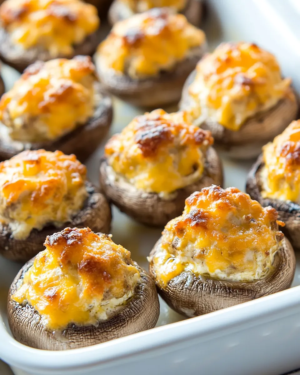 Cream Cheese Stuffed Mushrooms