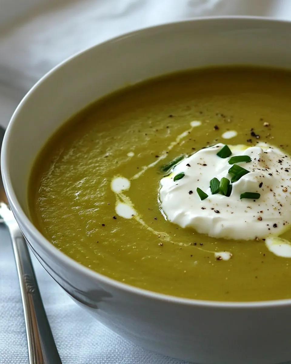 Cream of Asparagus Leek Soup