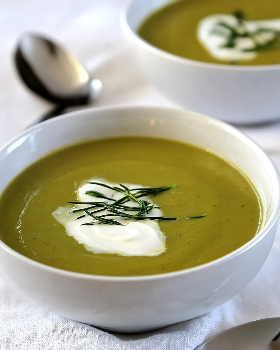 Cream of Asparagus Leek Soup