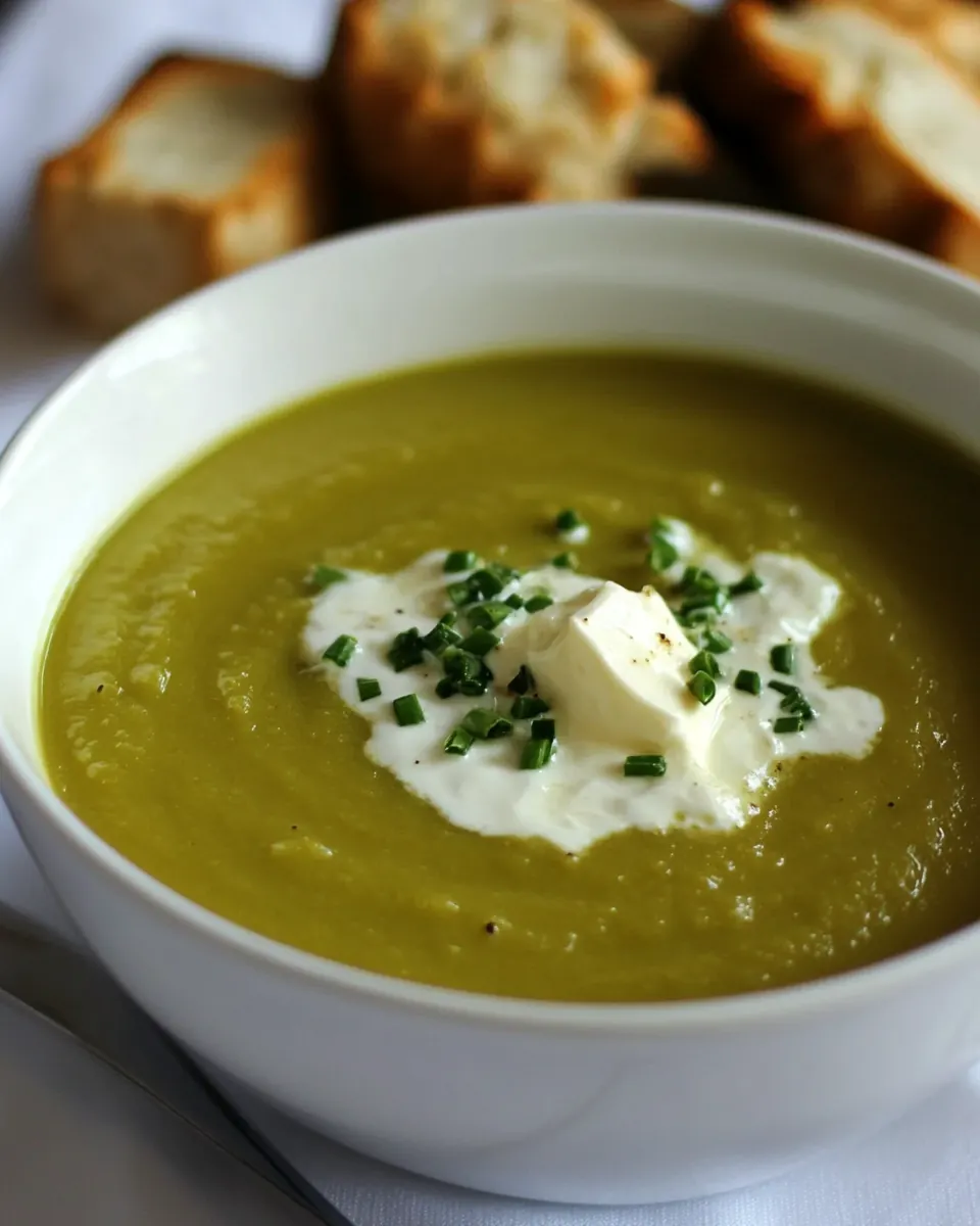 Cream of Asparagus Leek Soup