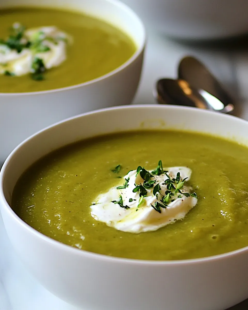 Cream of Asparagus Leek Soup