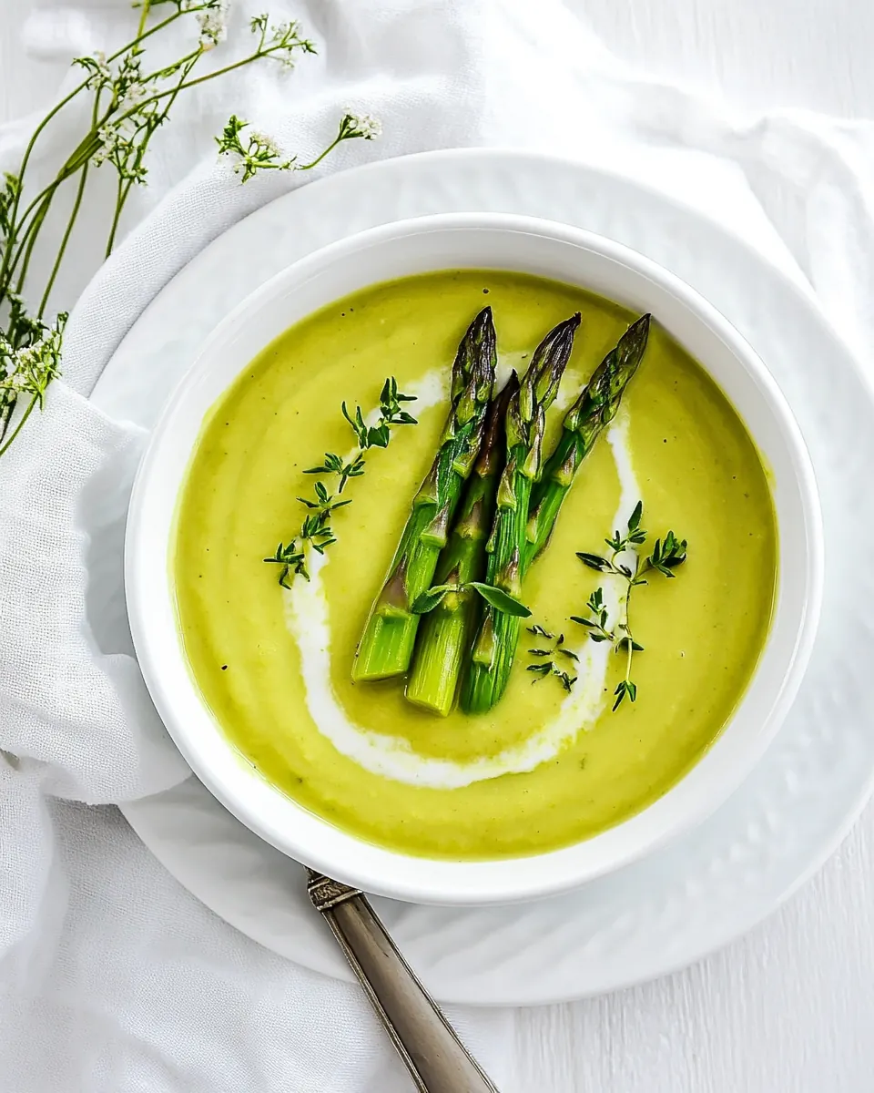 Cream of Roasted Asparagus Soup