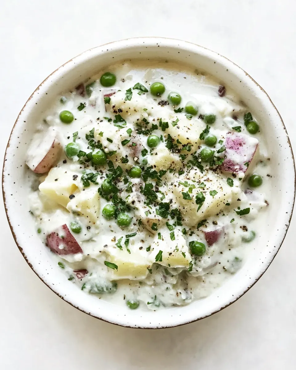 Creamed Peas and Potatoes