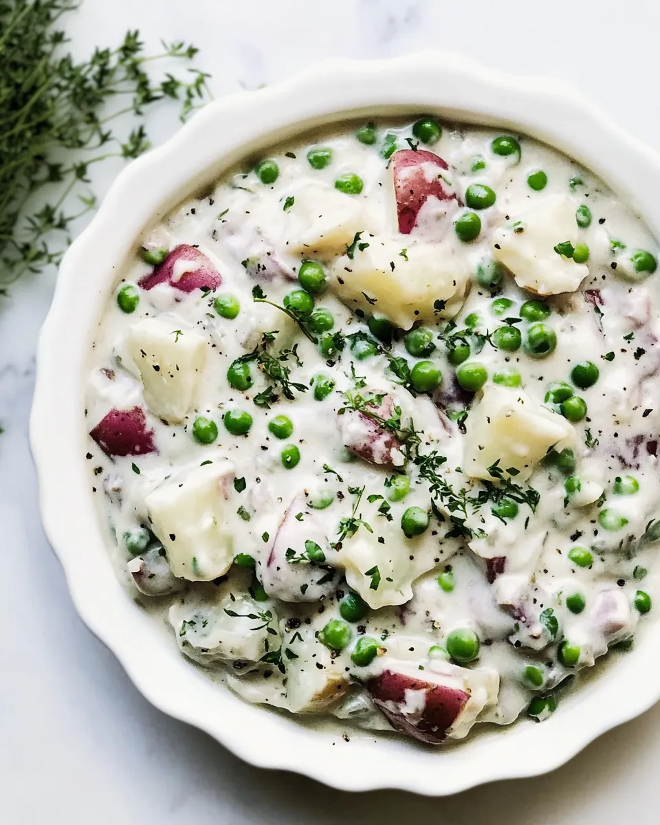 Creamed Peas and Potatoes