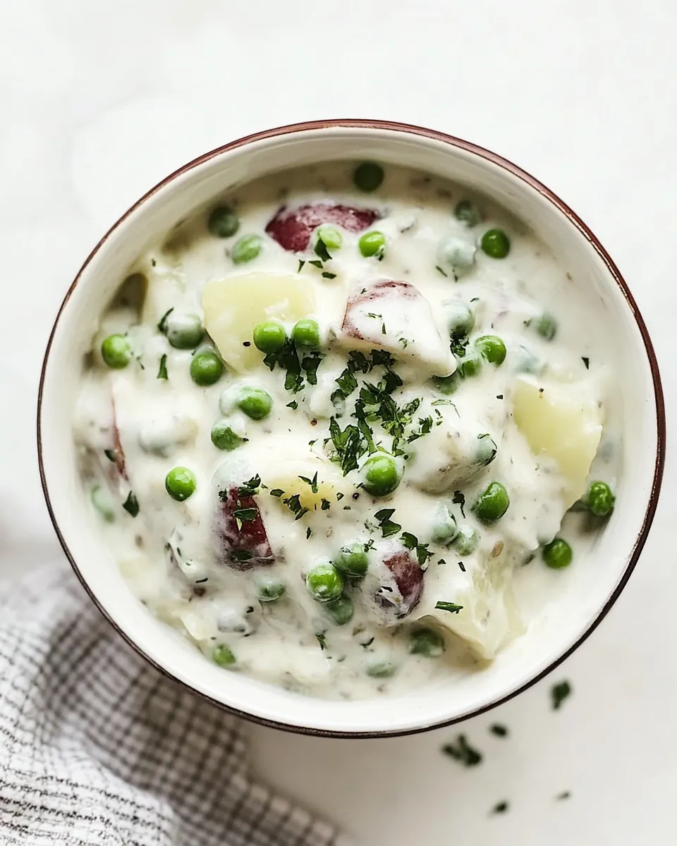 Creamed Peas and Potatoes