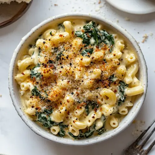 Creamed Spinach Mac and Cheese