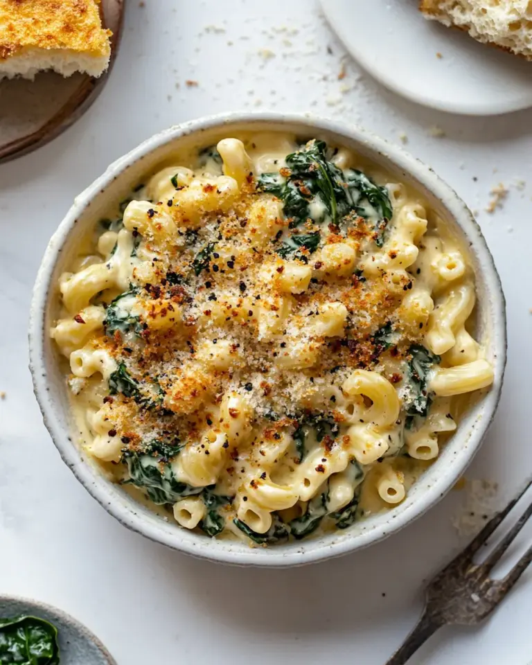 Creamed Spinach Mac and Cheese
