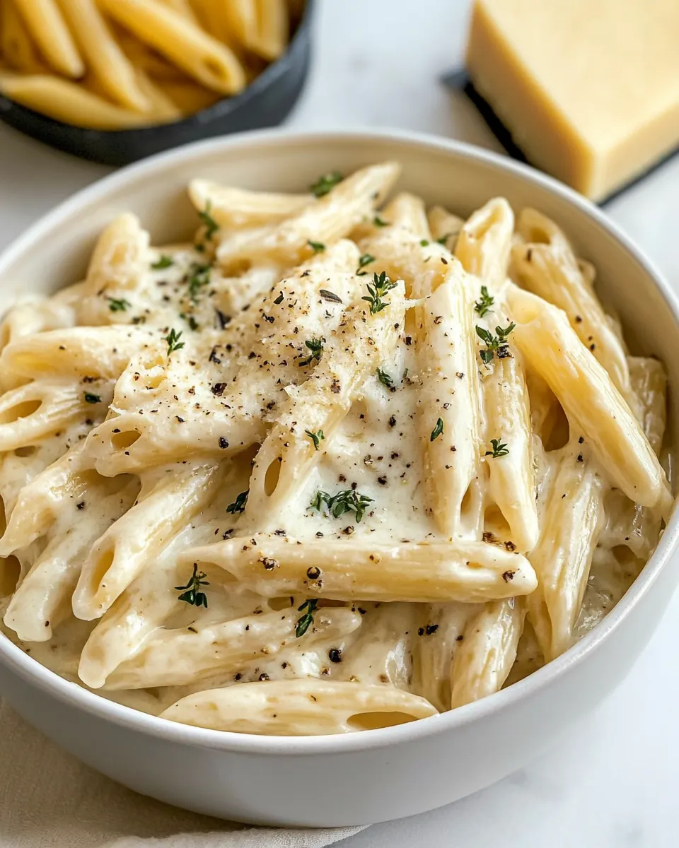Creamiest Four Cheese Pasta