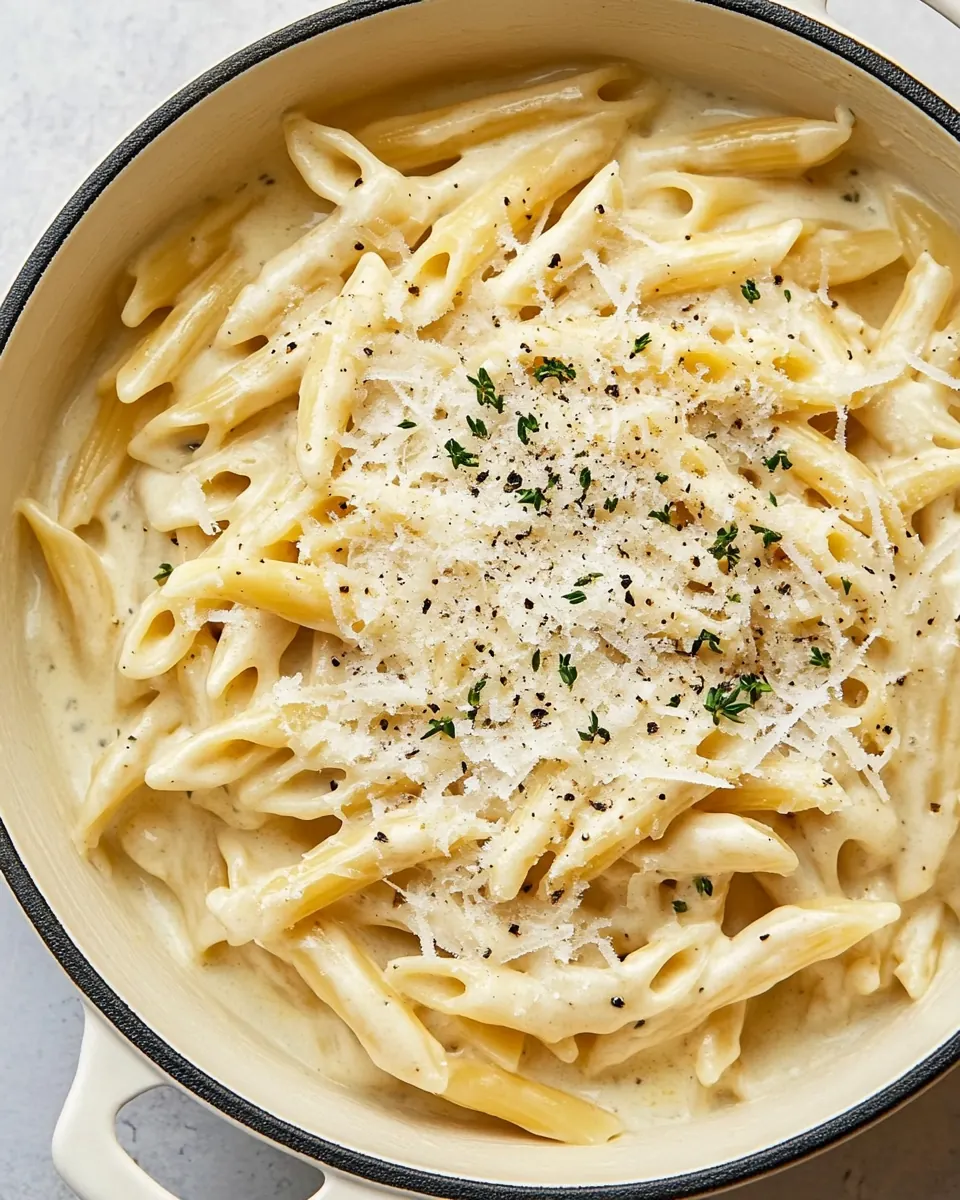 Creamiest Four Cheese Pasta