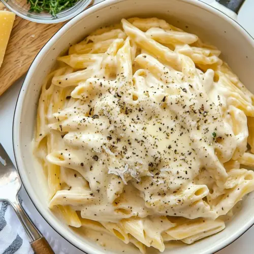 Creamiest Four Cheese Pasta