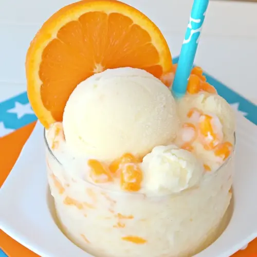 Creamsicle Float with Frozen Yogurt