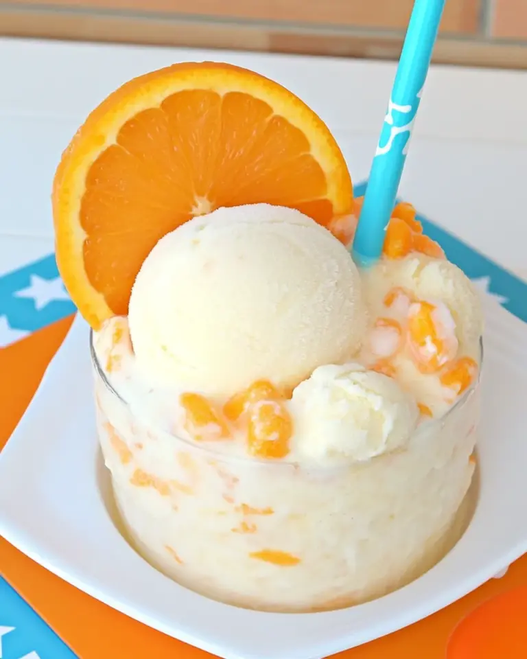 Creamsicle Float with Frozen Yogurt