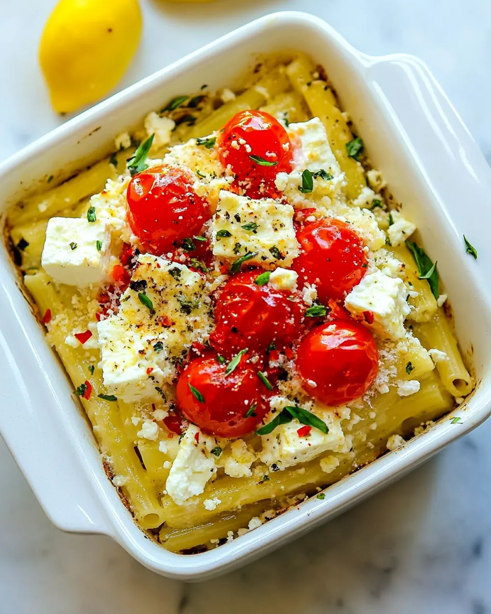 Creamy Baked Feta Pasta