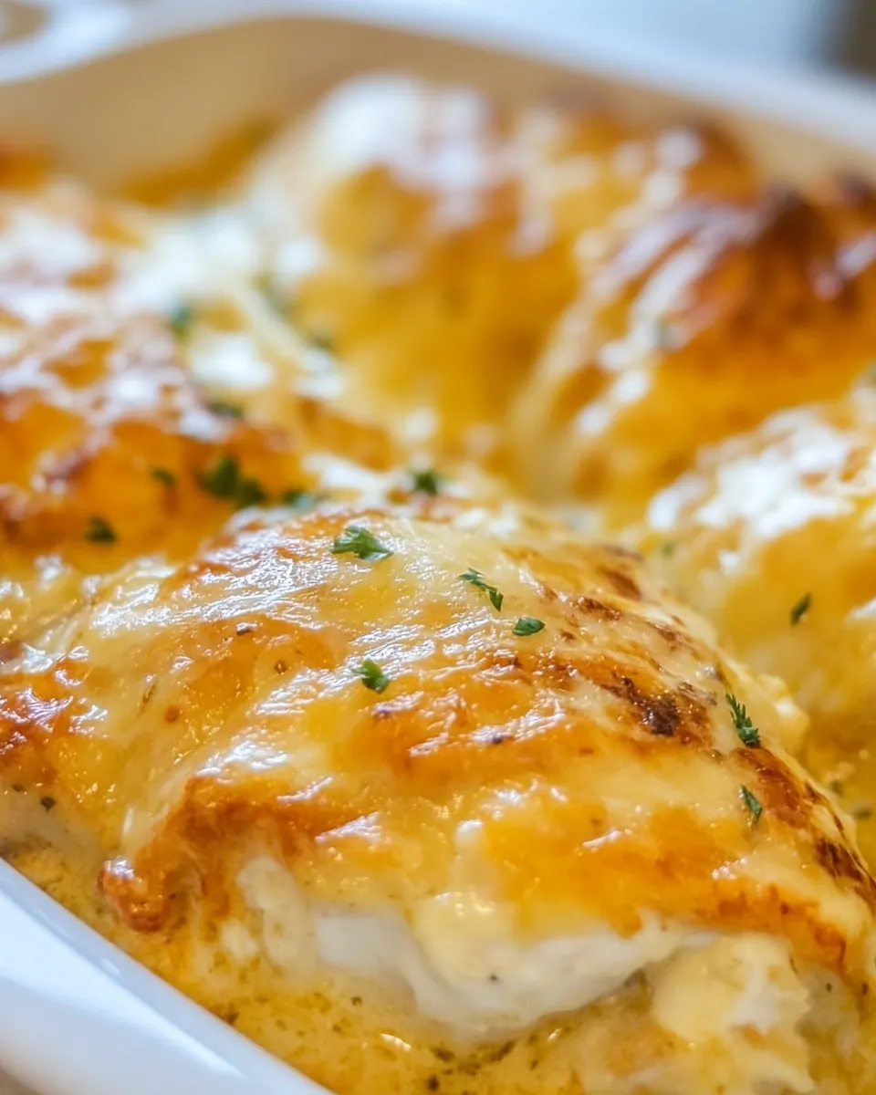 Creamy Baked Swiss Chicken