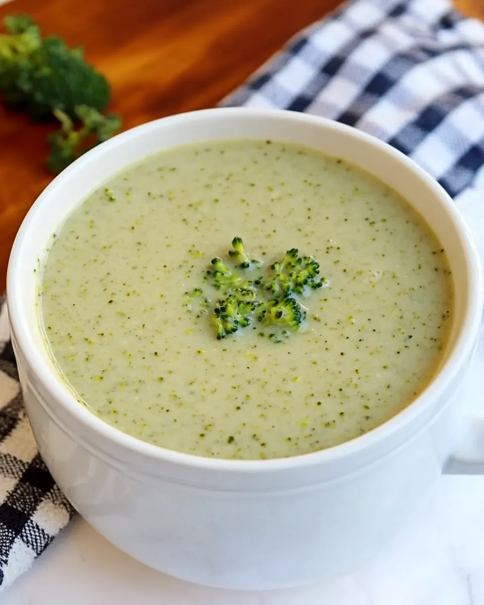 Creamy Broccoli Tahini Soup